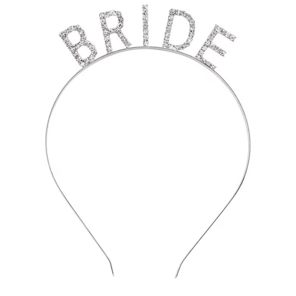 Silver Bride Headband